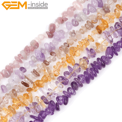 #ad 6x8mm Natural Stone Chips Beads For Jewelry Making 15quot; Wholesasle Loose Beads $5.02