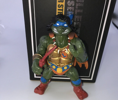 #ad 1994 TMNT Ninja Turtles Warriors Of The Forgotten Sewer SAVAGE LEONARDO Figure $59.99