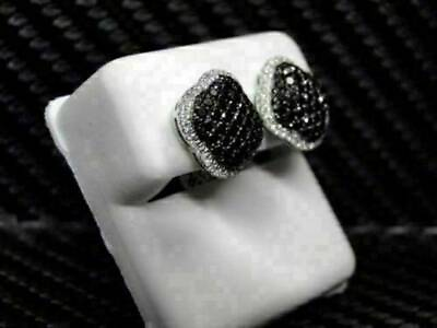 #ad Round Cut Gorgeous Black amp; White Sapphire Earring In Solid 925 Sterling $91.15
