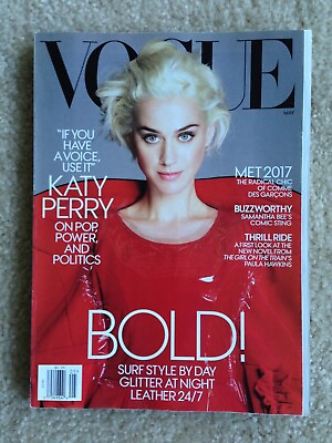 #ad Vogue magazine May 2017 used read once stored shows age wear features Katy Perry $12.22