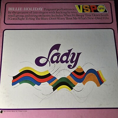 #ad BILLIE HOLIDAY Lady VSP Vinyl Record LP $18.00