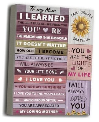 #ad Mom Gift Canvas Poster Wall Art Hanging Decor Print Canvas Poster for $34.16