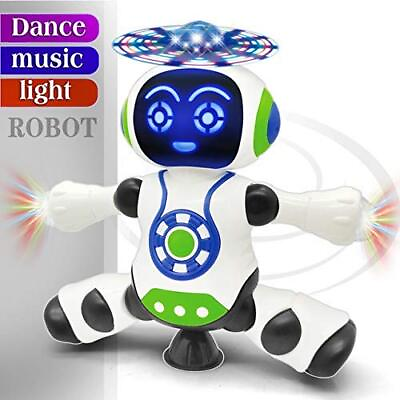 #ad Dancing Robot with Music and 3D Flashing Lights Robot for Kids Multicolor $49.00