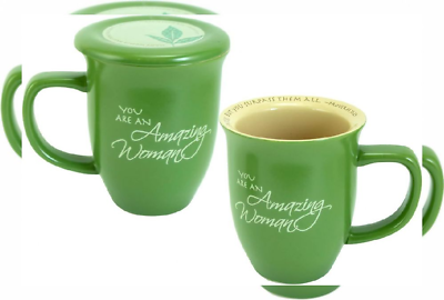 #ad #ad Abbey Gift Amazing Woman Ceramic Mug amp; Coaster Set Green $25.29