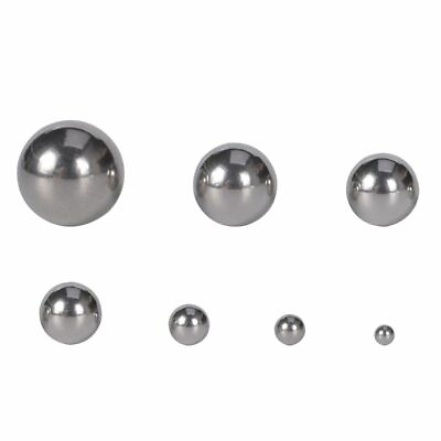 #ad 10 500pcs Stainless Steel Loose Beads 2 10mm No Hole Ball Bead Jewelry Making Su $12.11