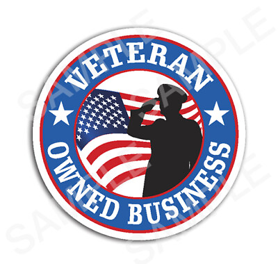 #ad Veteran Owned Business Sticker Vinyl Decal Support Troops Military $9.75