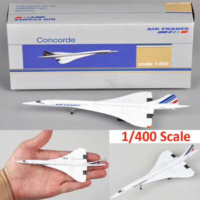 #ad 1 400 Scale Air France Concorde Plane Model Toy Diecast 1976 2003 Collection $16.98