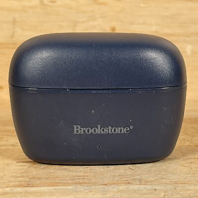 #ad Brookstone BSTWS29 Blue Wireless Bluetooth Rechargeable Earbuds w Charging Case $16.58