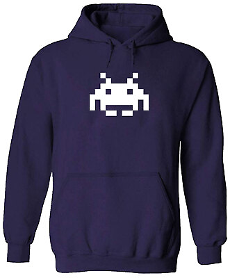 #ad Space Invader 8 Bit Retro Hoodie Sweater Pullover Graphic Custom Cute Gift Alien $40.00