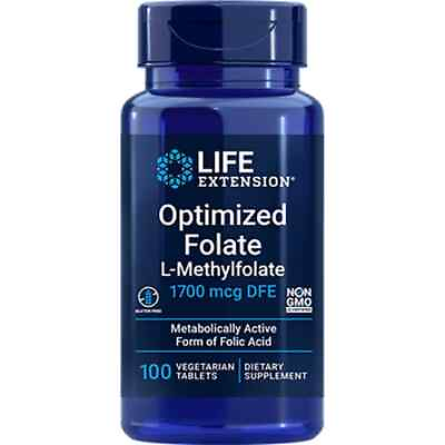 #ad #ad Life Extension Optimized Folate L Methylfolate 1700 mcg Dfe 100 Veg Tabs $11.25