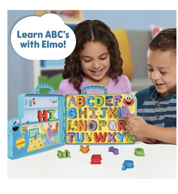 #ad SESAME STREET Elmo’s Learning Letters Bus Activity Board Gift Sing And Learn $35.00