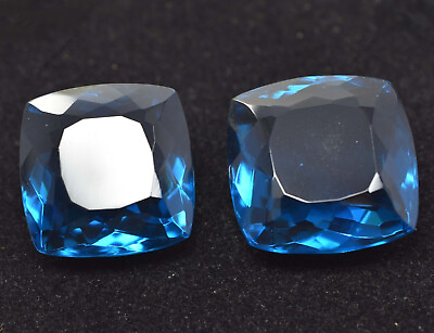 #ad 102 Ct Lab Created CERTIFIED Cushion Cut Blue Grandidierite Gemstone Huge Size $21.31