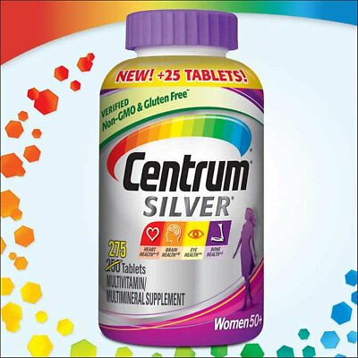 #ad Centrum Silver Womens 50 275 Tablets Multivitamin Supplement EXP 02 2025 $29.99