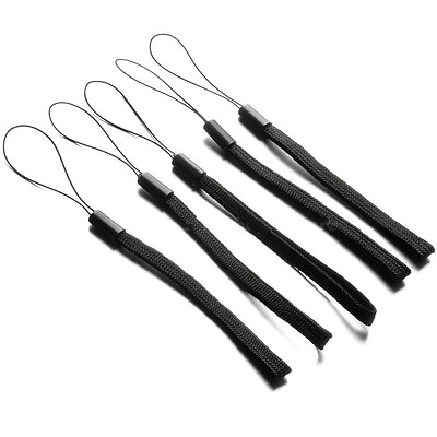 #ad Hot 5Pcs Black LED Flashlight Lanyard Rope Cord Adjustable Wrist Strap SEAU J $6.61