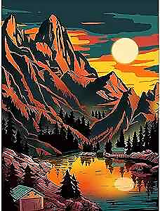 #ad Scenery Diamond Painting Kits for Adults5D Colorful Sunset B Scenery $12.13