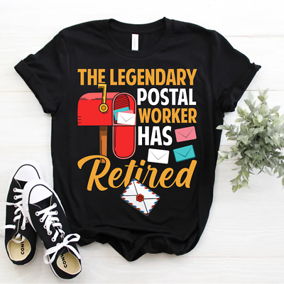 #ad #ad Retired Mail Carrier The Legendary Postal Worker Has Retired T Shirt Postman Tee $24.95