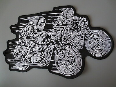 #ad 11.8#x27;#x27; inches large Embroidery Patches for Jacket back Speed Race Biker $9.80