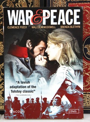 #ad WAR amp; PEACE Clemence Poesy Acorn TV series DVD new w SLIPCOVER I SHIP BOXED $24.99