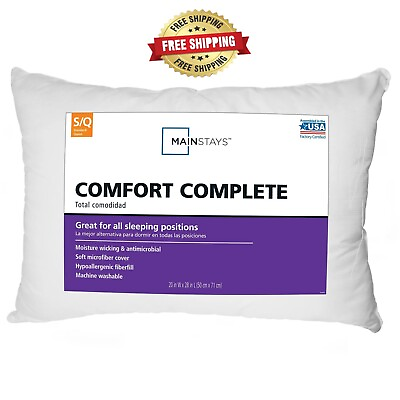 #ad #ad Mainstays Comfort Complete Bed Pillow Standard Queen 2 Pack $15.99
