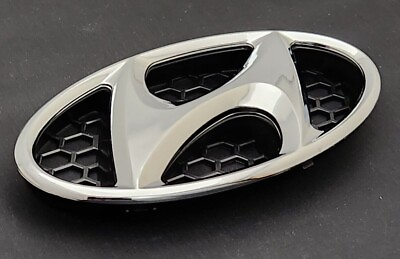 #ad FRONT Grille Emblem quot;Hquot; 863004A910 fits Hyundai Sonata 2009 2014 Chrome $17.84