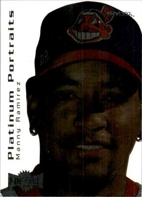 #ad 2000 Metal Platinum Portraits Baseball Card Manny Ramirez #3 Tw805 $2.25