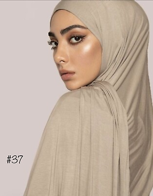 #ad Premium quality cotton jersey hijab scarf shawl wrap headscarf $9.99
