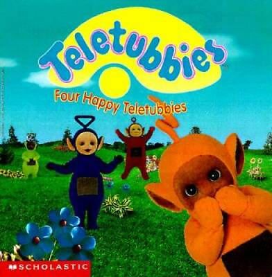 #ad Four Happy Teletubbies Paperback By Scholastic Books GOOD $3.68