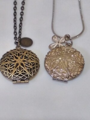 #ad Set Of Lockets With Necklaces $37.00