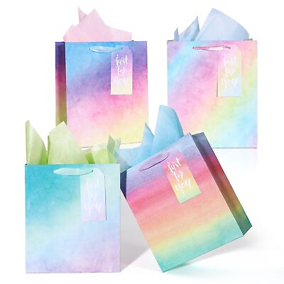 #ad #ad OLDASTUDY Gift Bags Medium Size with Handles Glitter Colorful Paper Bags with... $17.21