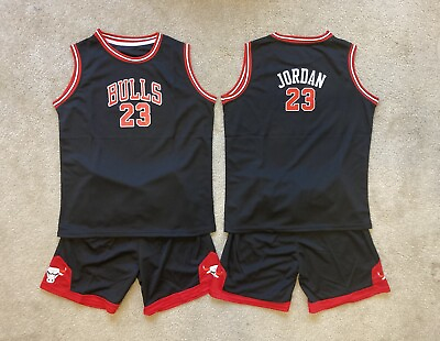 #ad #ad Youth Jordan Bulls Jersey Kids Baby Basketball Uniform Set 2T Boys XL 14 16 $22.95