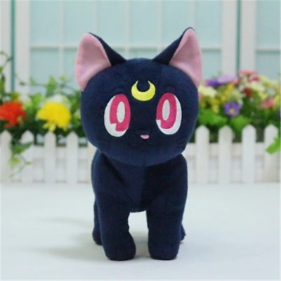 #ad Japanese Cartoon Anime Sailor Moon LUNA Cute Cat Stuffed Plush Doll Toy Gift $38.19