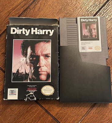 #ad Dirty Harry NES Nintendo Complete In Box CIB Authentic Rare Vintage Video Game $39.99