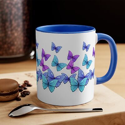 #ad Butterfly Coffee Mug Coffee Cup Tea Mug Special Gift Butterfly Design $19.02