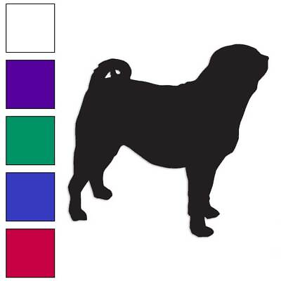 #ad Pug Dog Breed Vinyl Decal Sticker Multiple Colors amp; Sizes #1997 $3.22