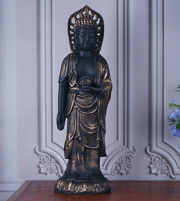 #ad Decorative Resin Buddha Statue Figurine Religious Gift Piece for Home and Office $115.90