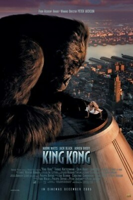 #ad KING KONG MOVIE POSTER Top of Building RARE NEW 24x36 $15.18