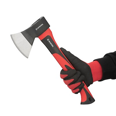 #ad INTERTOOL 15 inch Hatchet 1.3 lbs Small Chopping Camping Axe for Wood HT 0261 $21.99