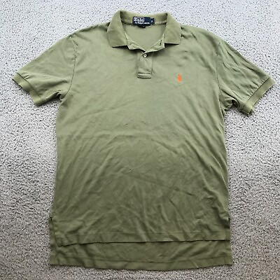 #ad Polo by Ralph Polo Adult Small Green Solid Pony Short Sleeve Mens 41222 $18.99