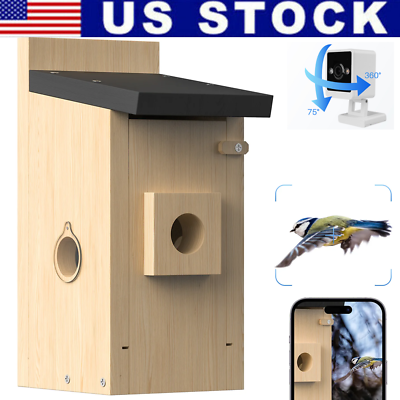 #ad Wireless Wi Fi HD Video Smart Bird Bird House w Camera Wi Fi HD Video $63.93