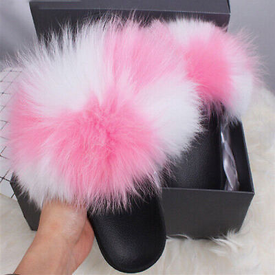 #ad 2023 new Summer faux fur slippers fluffy plush women#x27;s slippers $34.21
