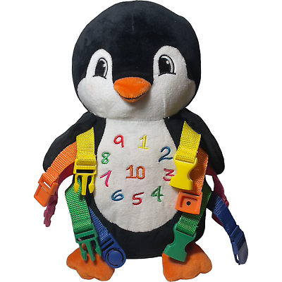 #ad Buckle Toys Bubbles Penguin Learning Motor Skill Developmental 10.5quot; Tall $15.00