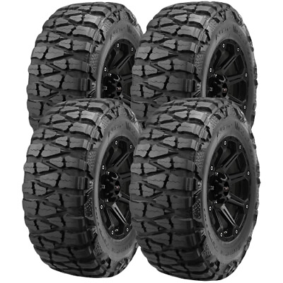 #ad QTY 4 38x15.50R20LT Nitto Mud Grappler 125Q Load Range D Black Wall Tires $2714.96