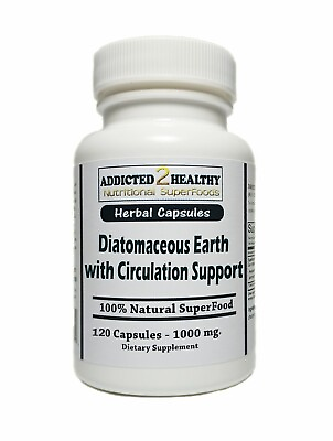 #ad 120 Diatomaceous Earth with Circulation Support 5 Top SuperFoods Unique New $14.99