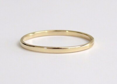 #ad 14k Gold Band Wedding Band Gold Band 14k Gold Ring Gold Ring Gold Stack 1.5 $104.00