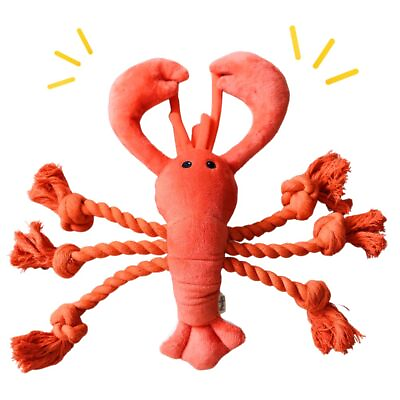 #ad Lobster Dog Toys with Squeaker Dog Rope Toys Puppy Toy Chew Toys for Small... $27.51