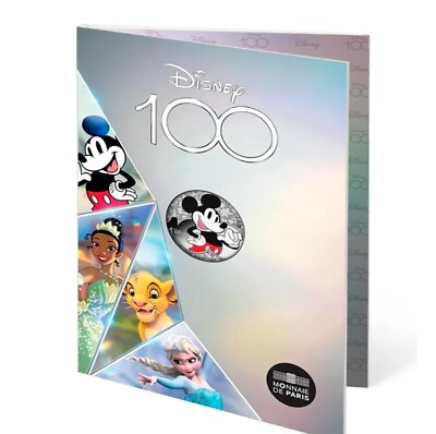 #ad Mickey mouse silver coin 100 year to disney $31.99