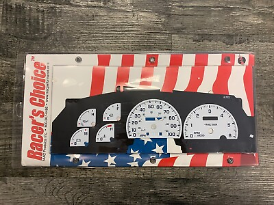 #ad Mac 1997 1998 Ford F150 Expedition White Faced Gauge Face Inner Overlay 2710 $49.99