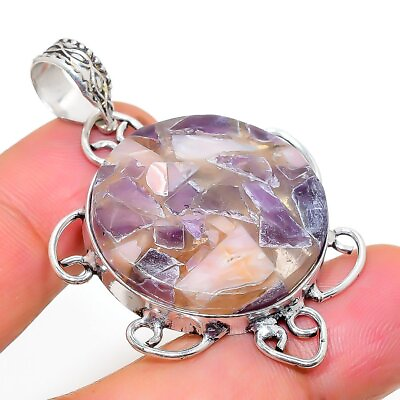 #ad Copper Amethyst Handmade 925 Sterling Silver Jewelry Pendant 2.01quot; $12.99