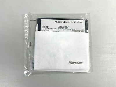 #ad MICROSOFT COMPUTER SOFTWARE PROJECT for WINDOWS 3.0 FLOPPY DISKS 5.25quot; SEALED $15.00