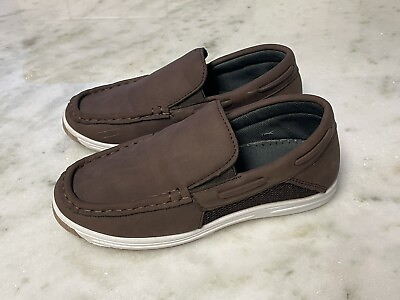#ad Size 12 Boys Loafers Kids Casual Boat Shoes School Boys Dress Shoes CHERRY POPO $16.99